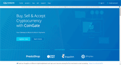 Desktop Screenshot of coingate.com