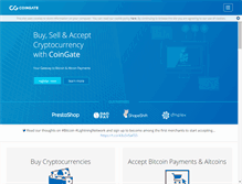 Tablet Screenshot of coingate.com